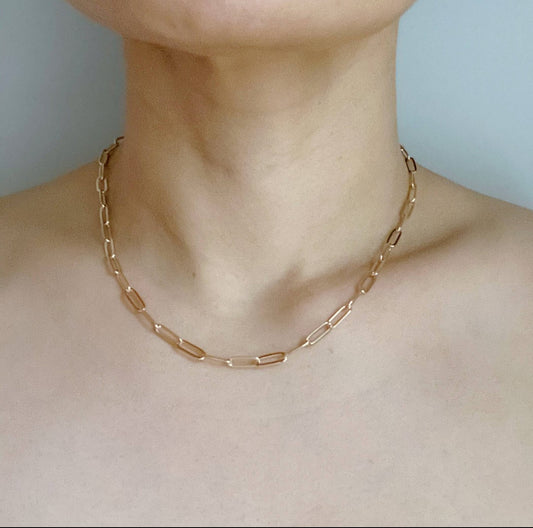 Gold Link Chain Necklace