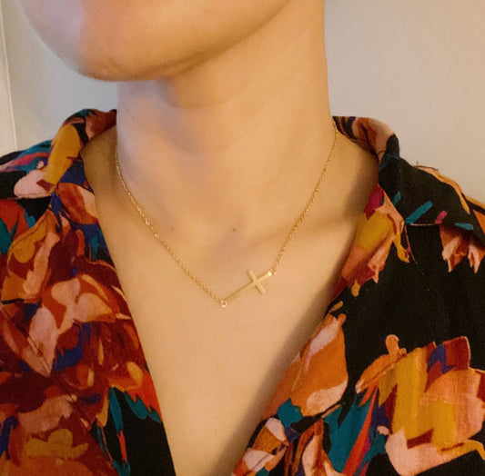 Gold Cross Necklace